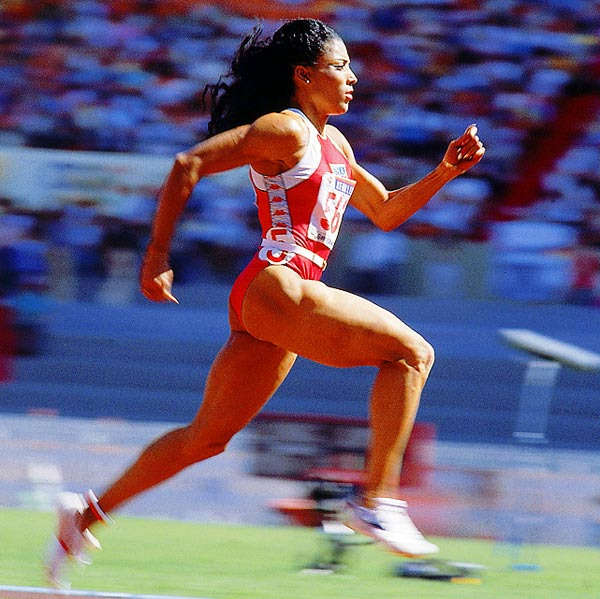 #4. That girl was channeling Flo-jo all day. 